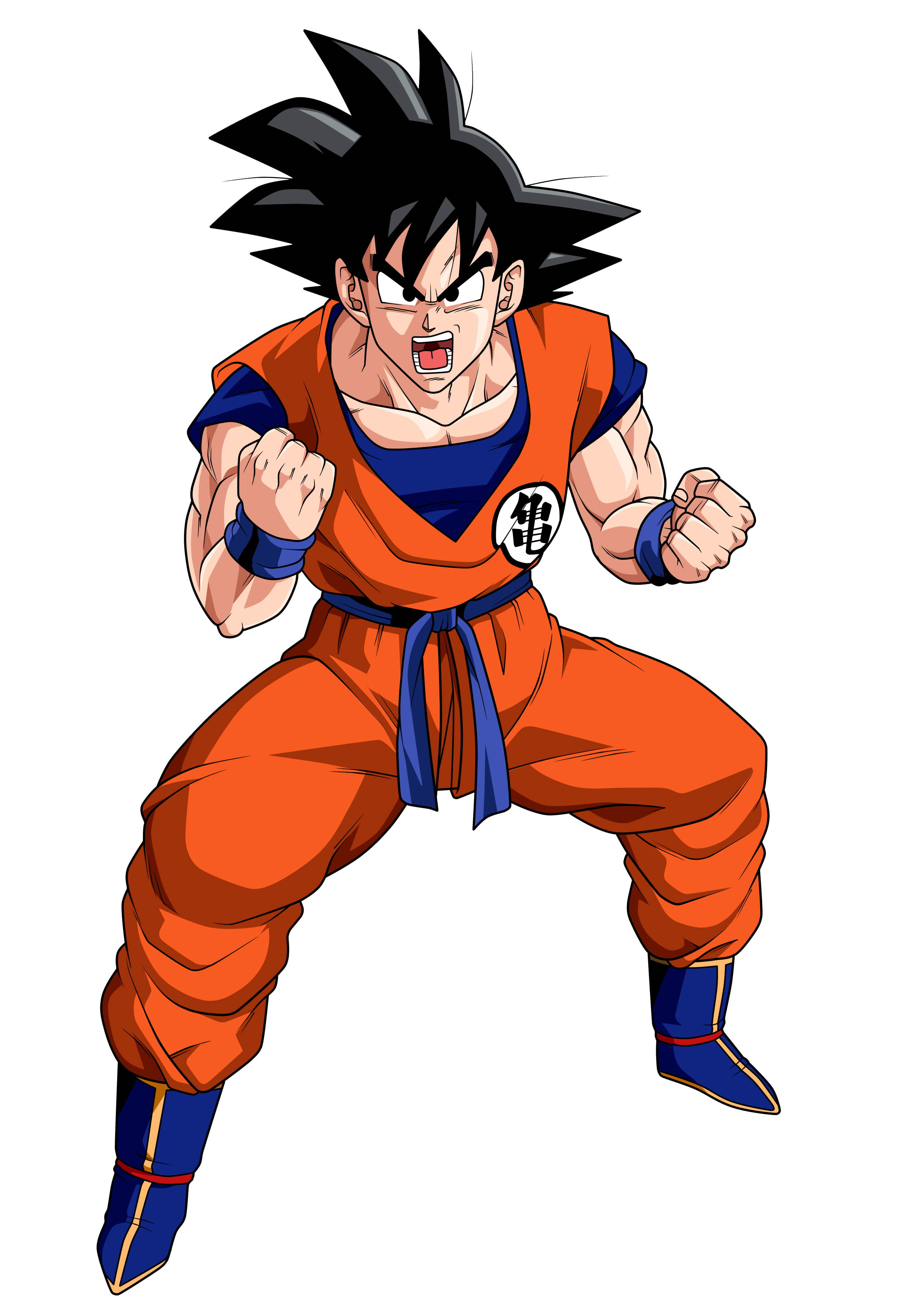 warrior dragon ball black hair and orange dress #42694