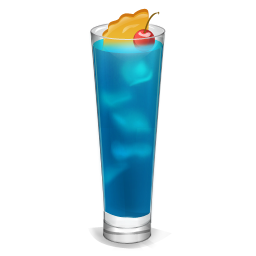 cocktail curacao icon drinks iconset miniartx #15718