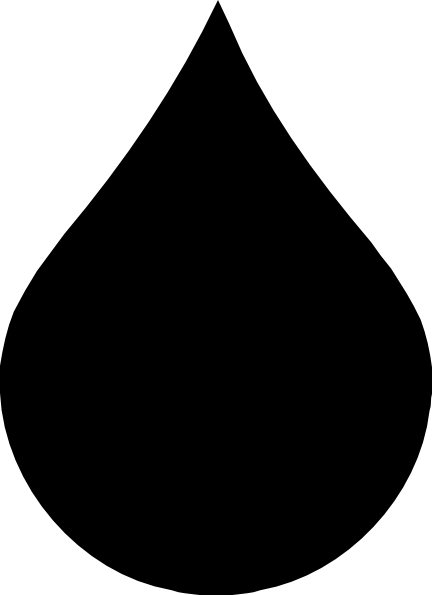 black water drop clip art