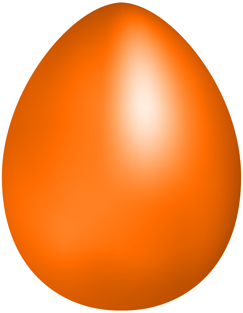 orange easter egg png clip art #14574