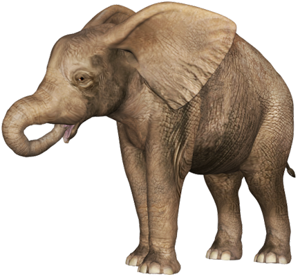elephant, clip art graphics #15845
