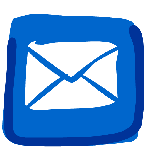 blue email drawing png #1113