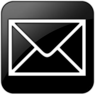 black email square logo png #1121