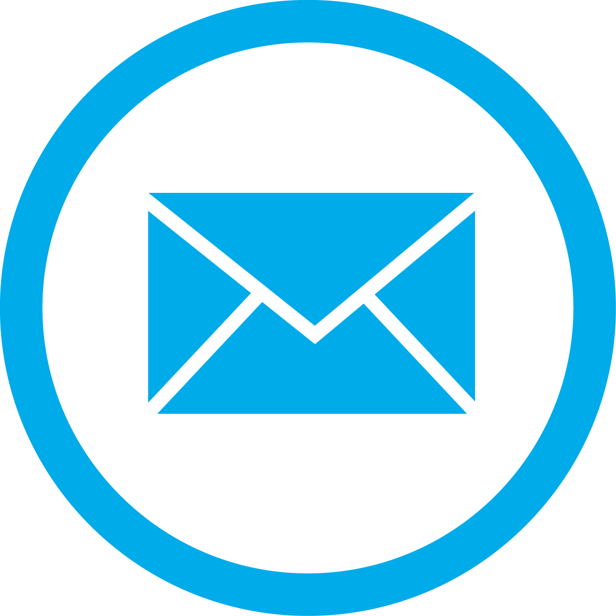 blue email box circle png transparent icon #13728