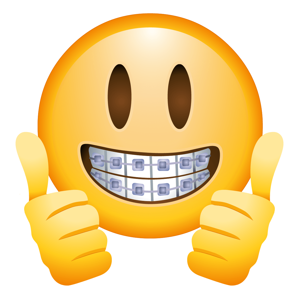 tooth braces face emoji transparent #8006