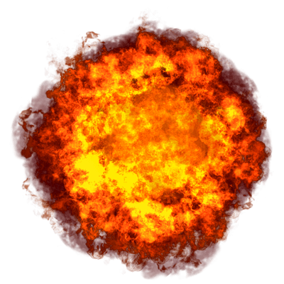 huge fireball explosion png transparent #14079