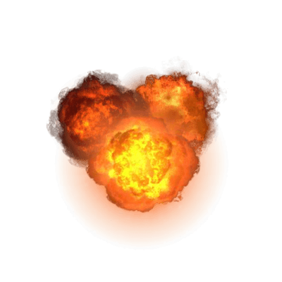 triple explosion png transparent #14085