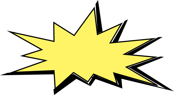 big yellow explosion clip art #14283
