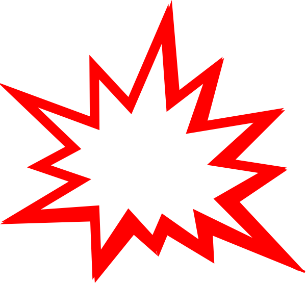 red explosion clip art vector clip art #14277