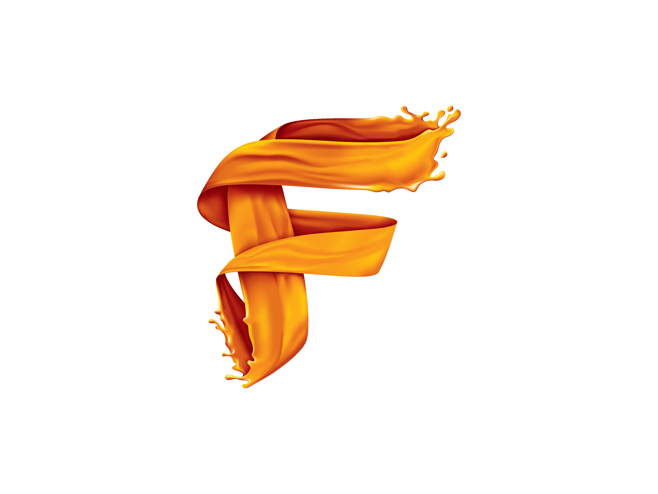 F logo orange png #1568