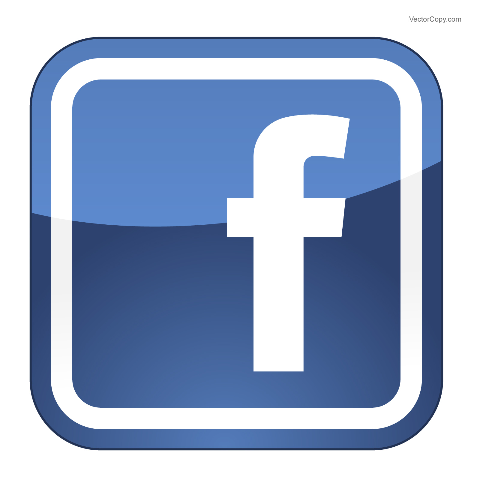 Blue Facebook Company Logo Design #32220