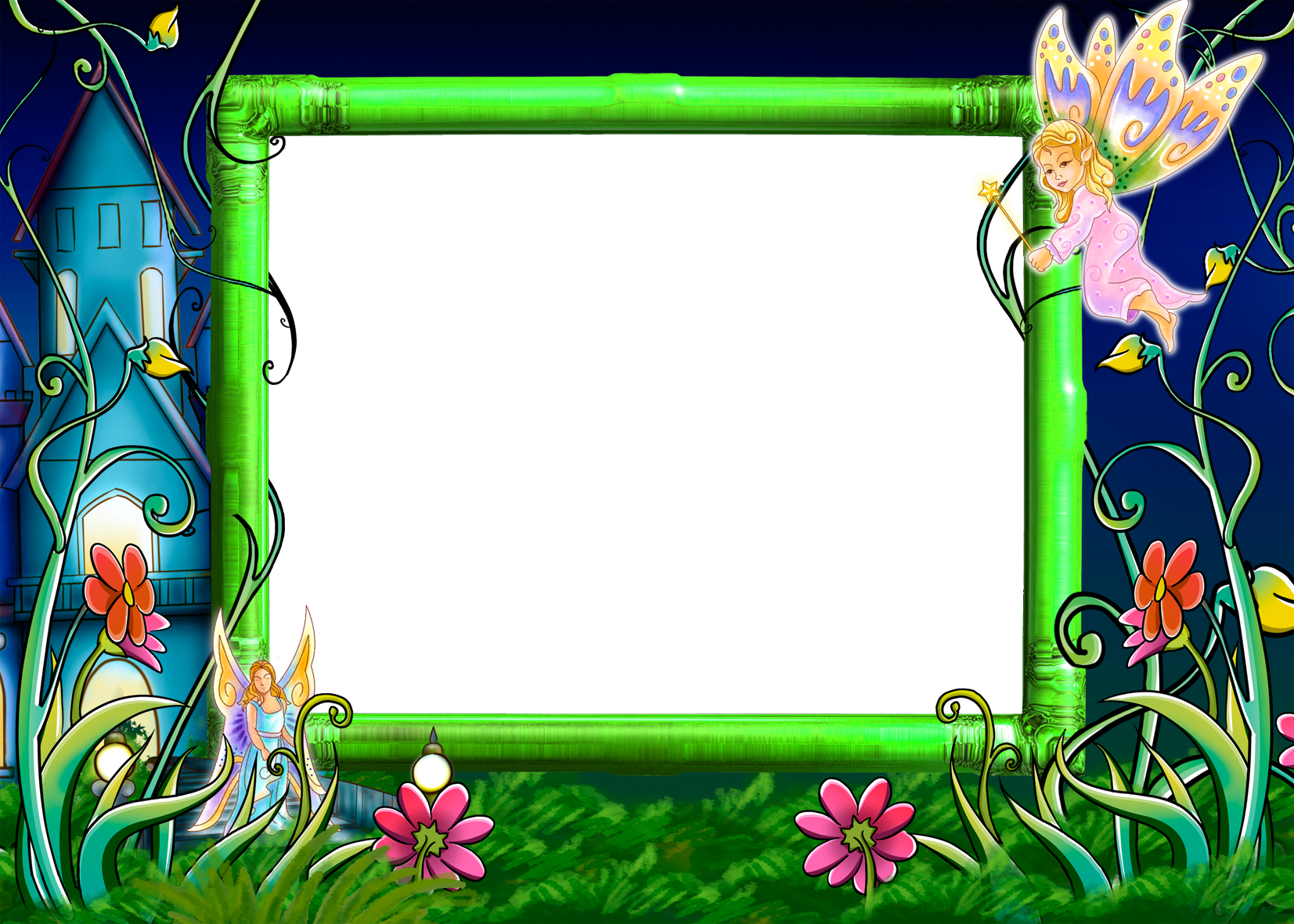 transparent clipart image fairy tale photo frame #28652