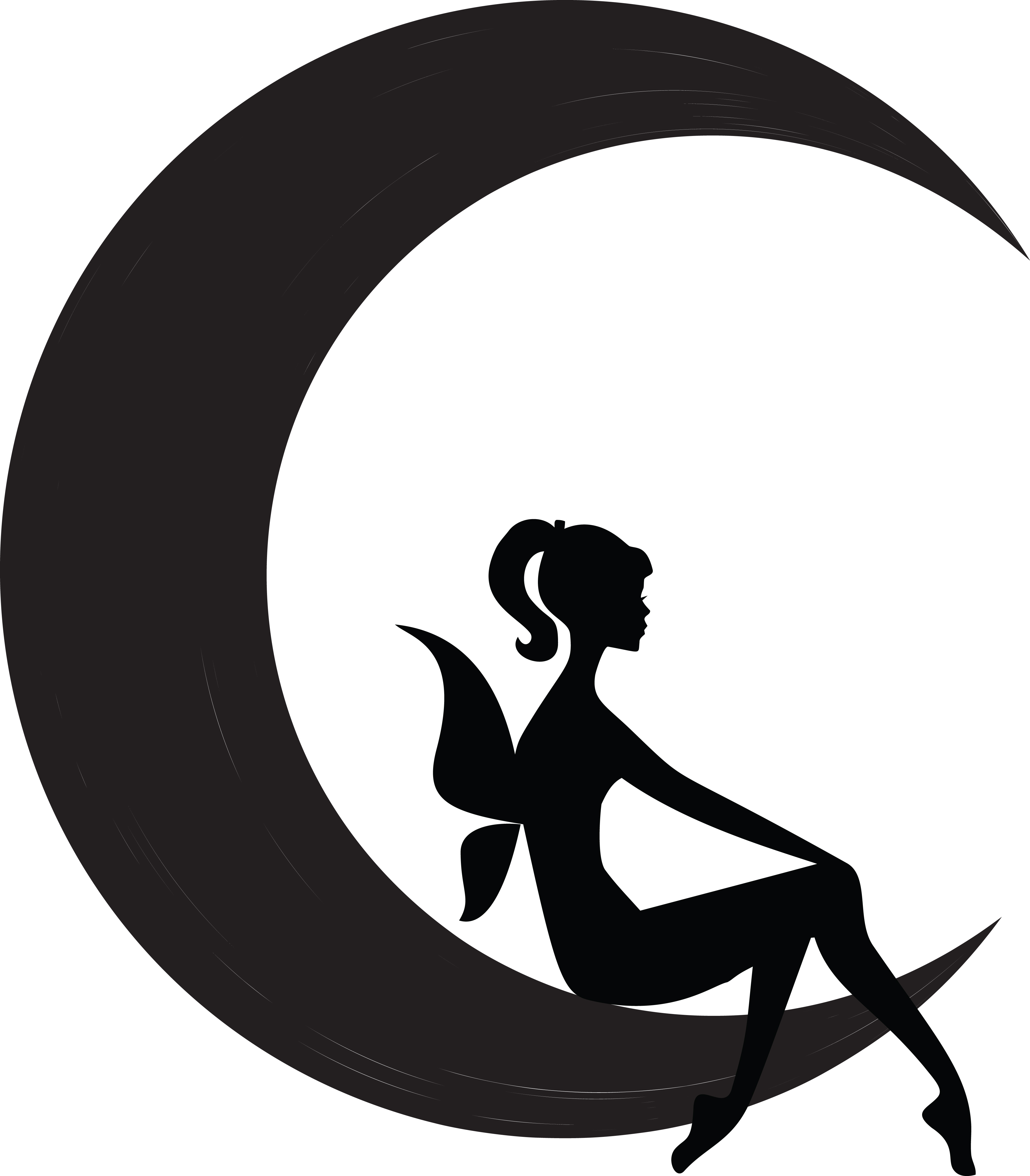 fairy clipart, clipart black and white silhouetted female fairy #31446