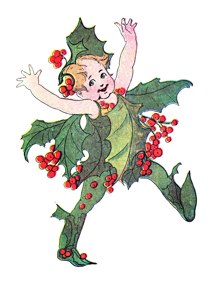 fairy clipart, vintage clip art flower fairies christmas the #31445