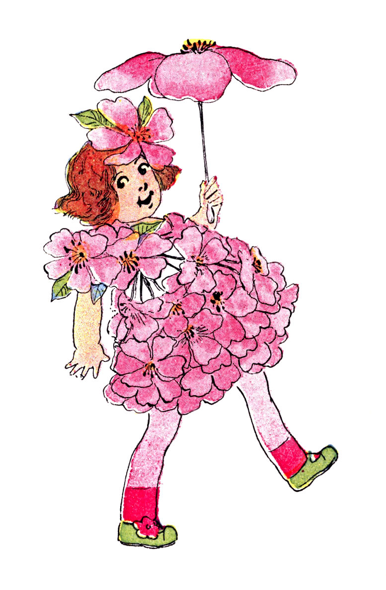 fairy clipart, vintage clip art flower fairies for spring the #31436