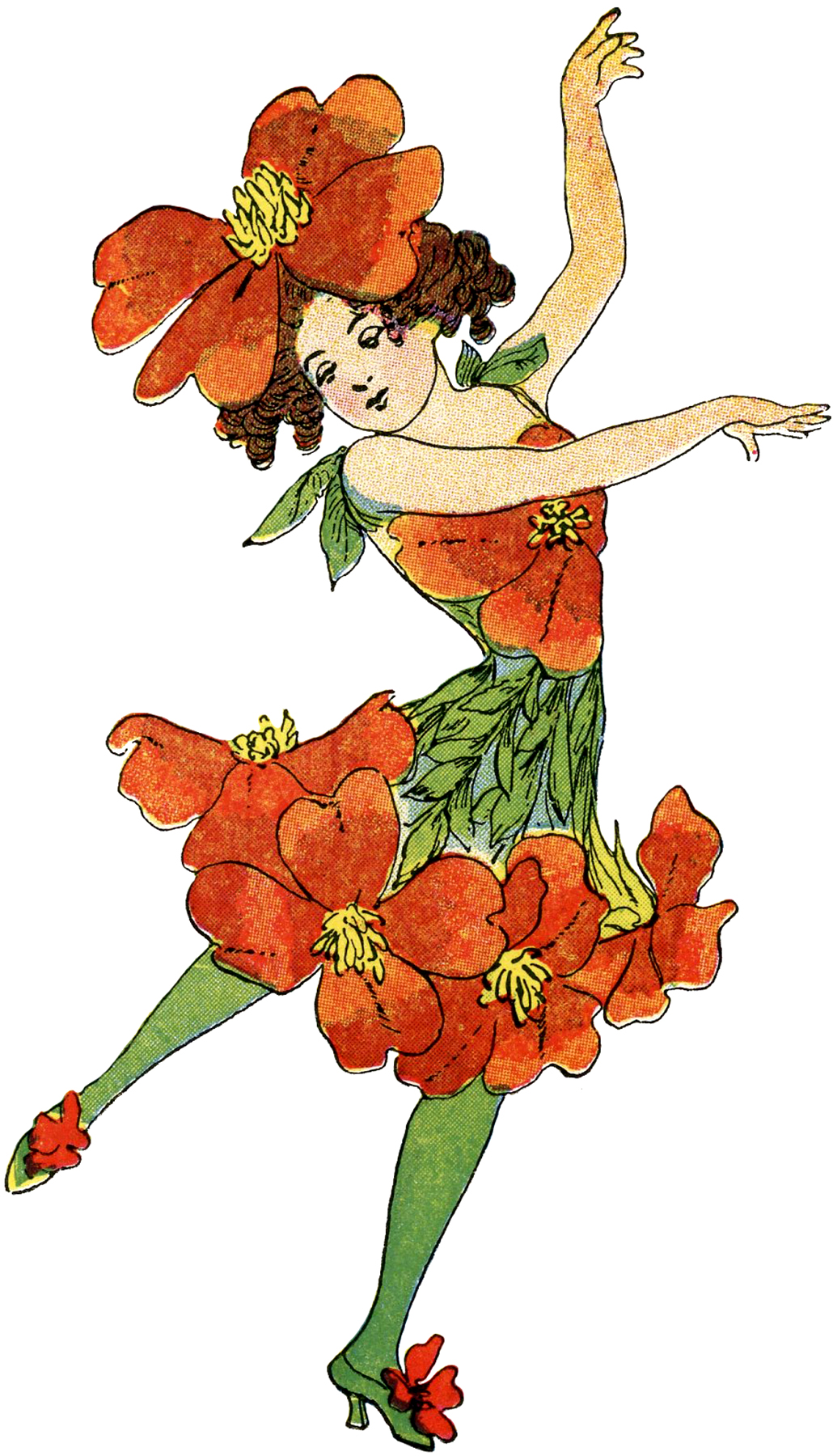 fairy clipart, vintage flower fairy image primrose the graphics fairy #31438