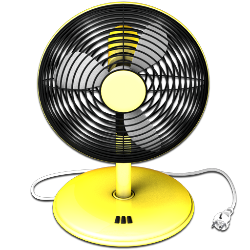 yellow fan icon fans icons softiconsm #16874