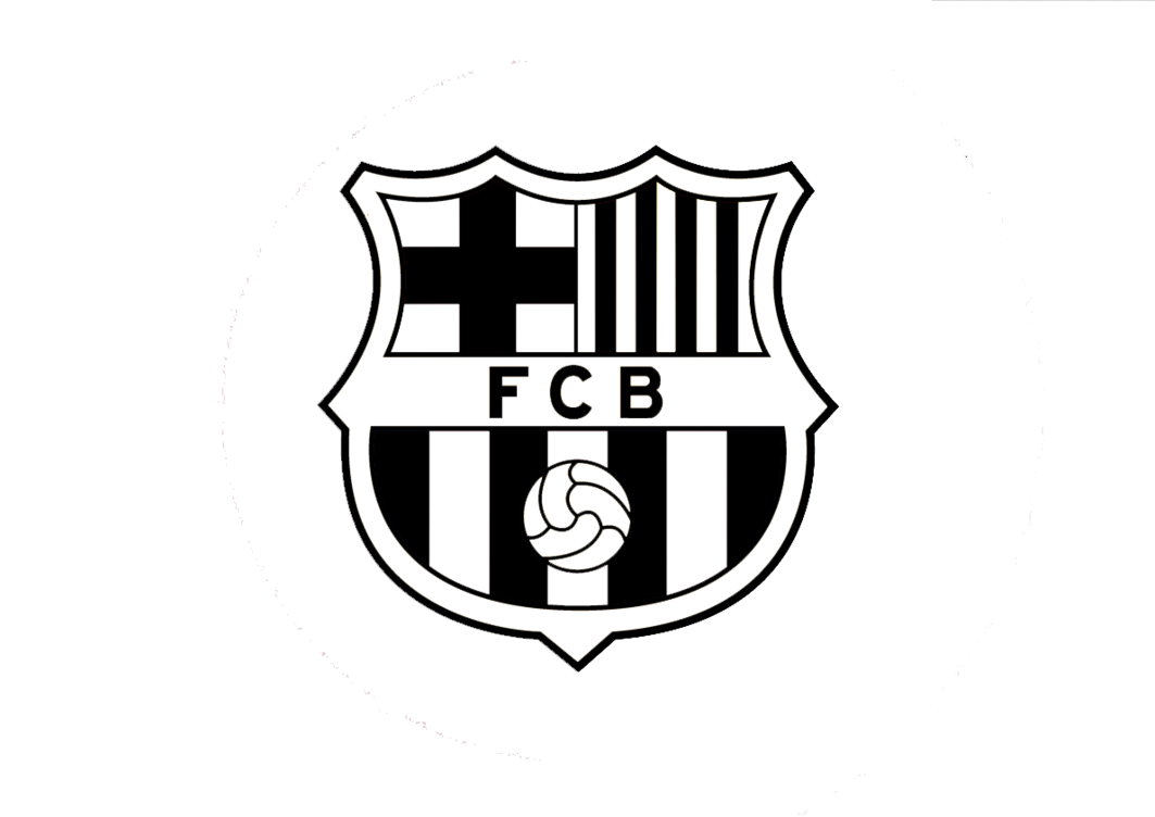 black and white fc barcelona symbol png logo #5912