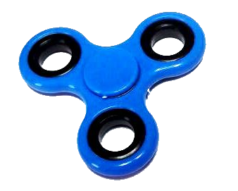 blue fidget spinner png download #18804