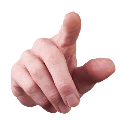 finger, pointed, hand png #8664