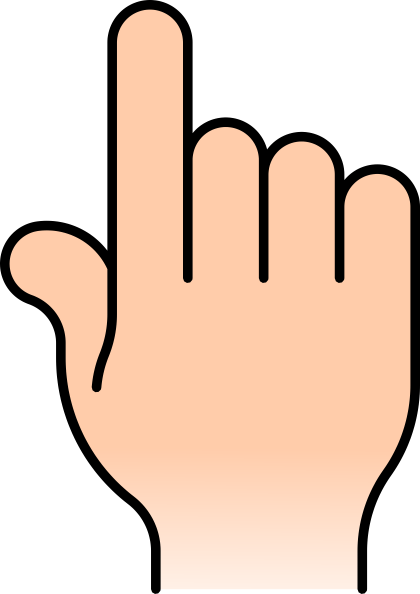 pointer finger clipart #8665