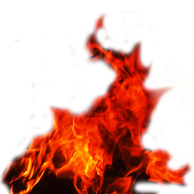 angry red flame png picture, real fire image #38683