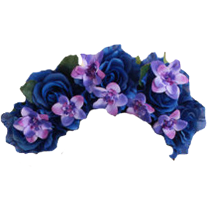 blue flower crown transparent #30938