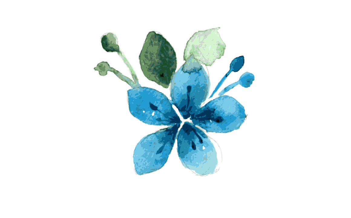 flower watercolor, blue flowers watercolor clipart images gallery for #31297