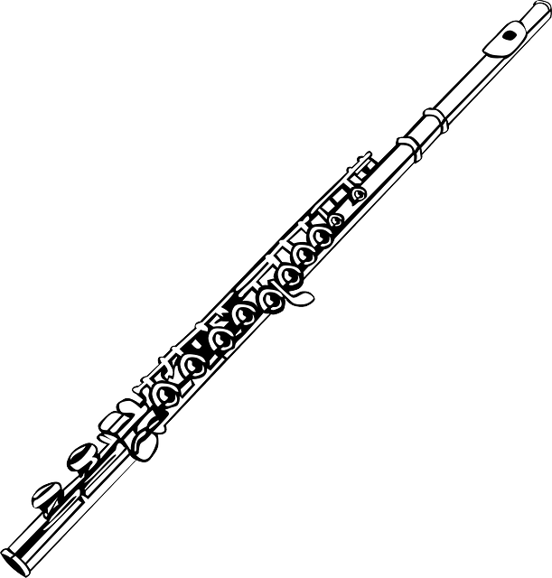 flute musical instrument vector graphic #30568