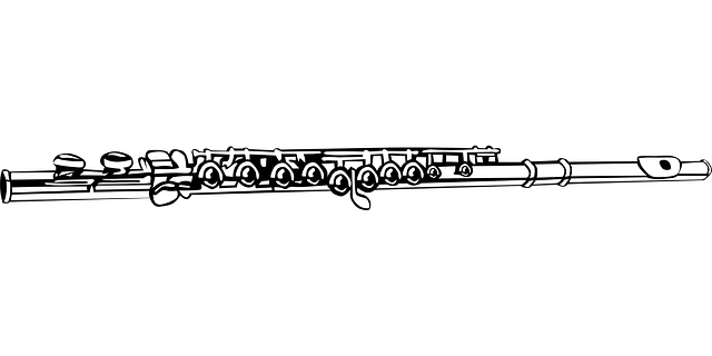 vector graphic flute music musical instrument image #30629