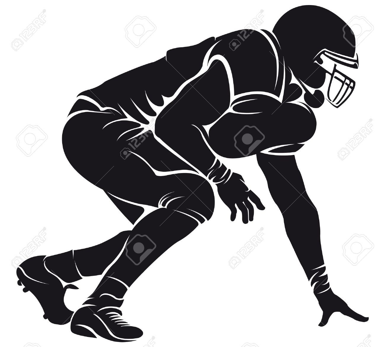best football player clipart clipartionm #35016