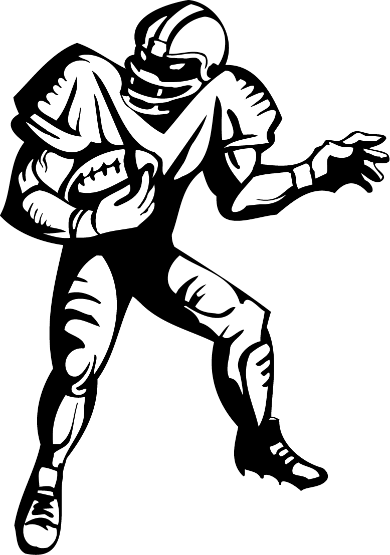 nfl football player drawings clipart library #35017