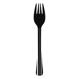 fork black icon vector photo #24434