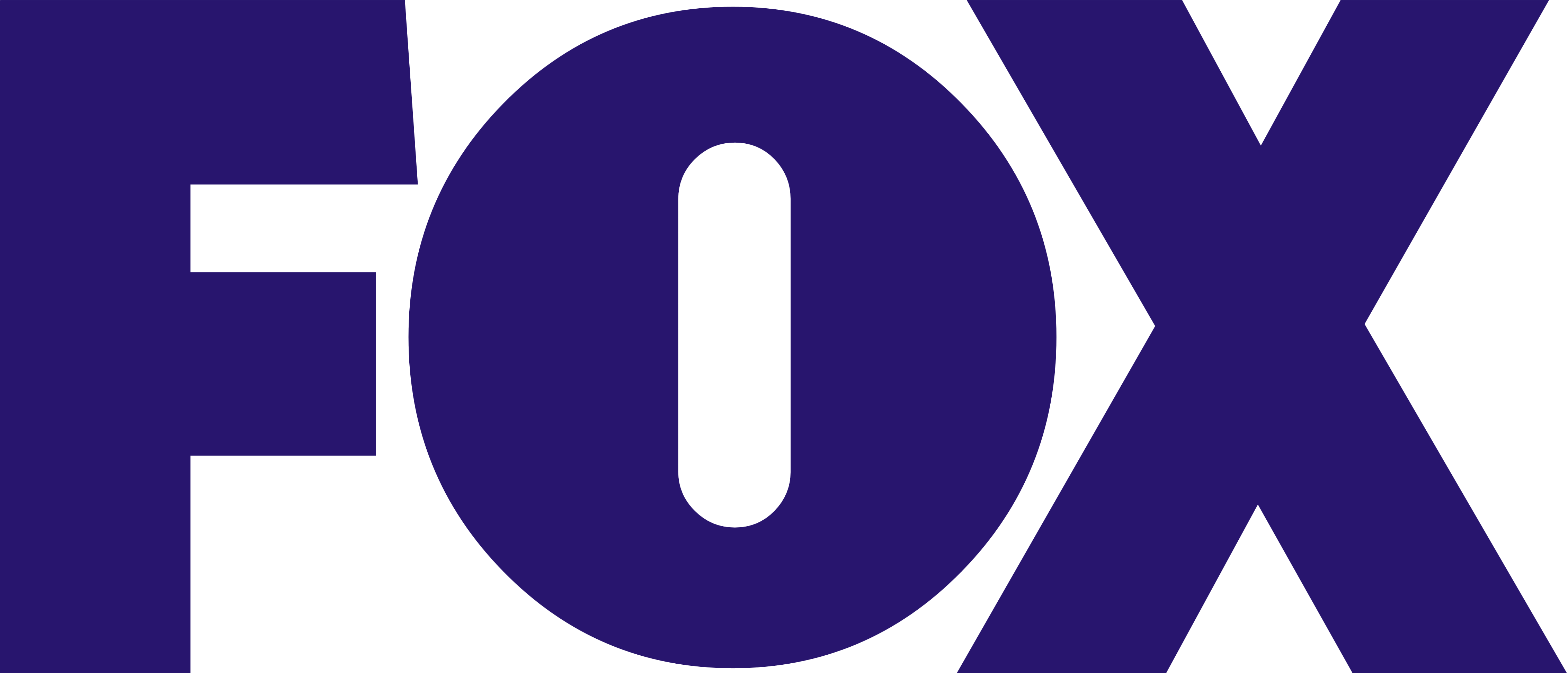 fox logo indigo color broadcasting company png #1638