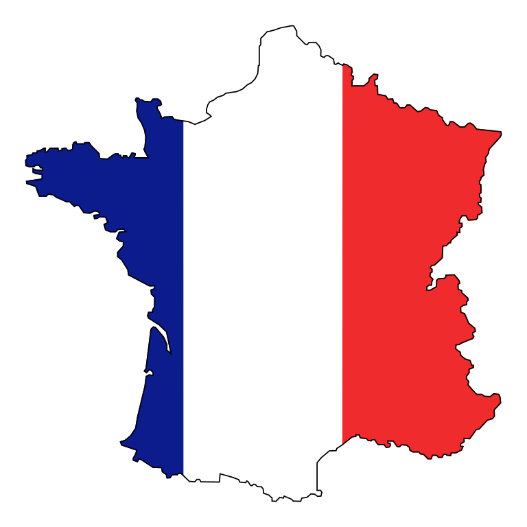 flag france map #8053