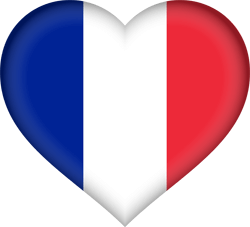 heart france flag transparent images #8054