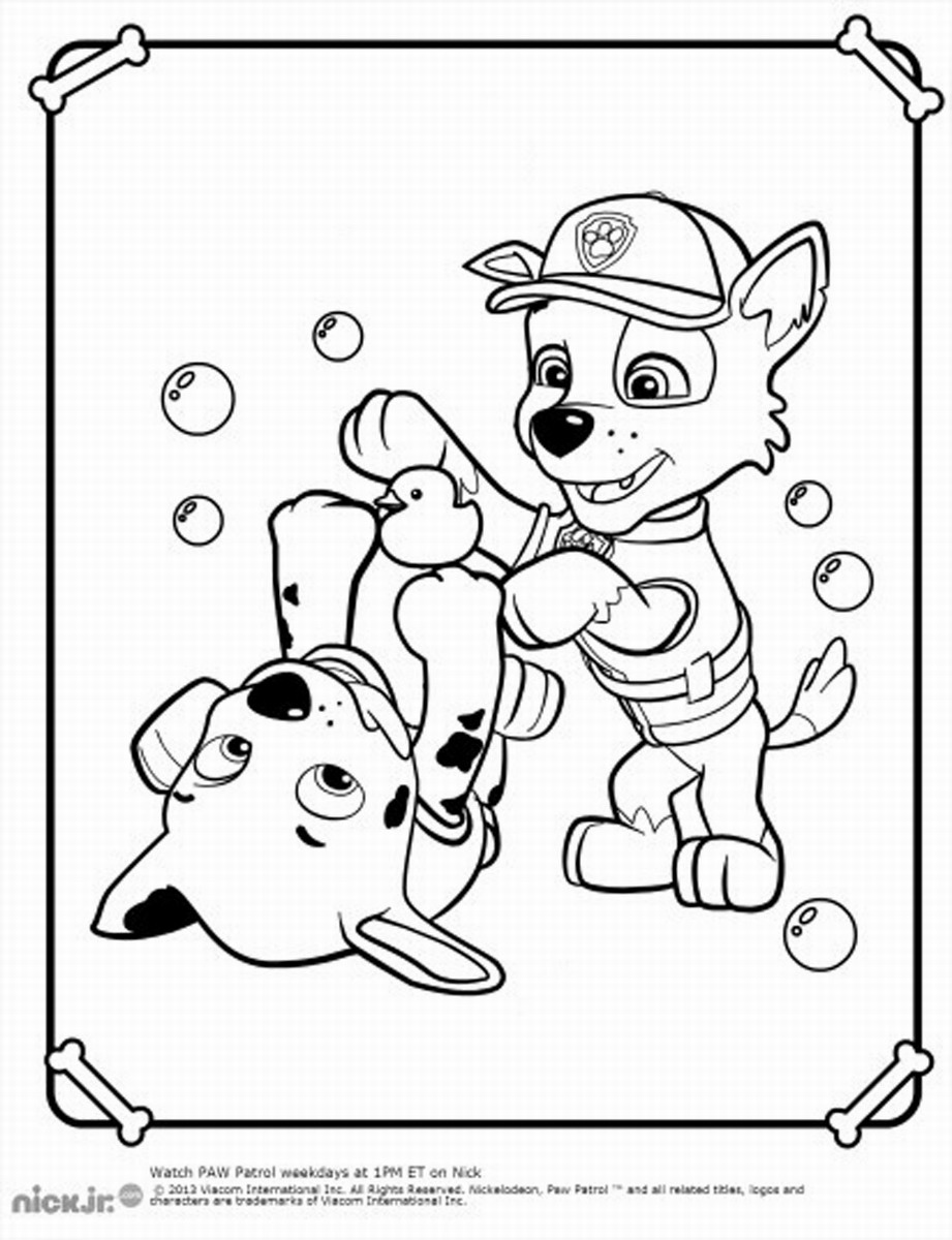 free coloring pages of paw patrol cat chase #2620