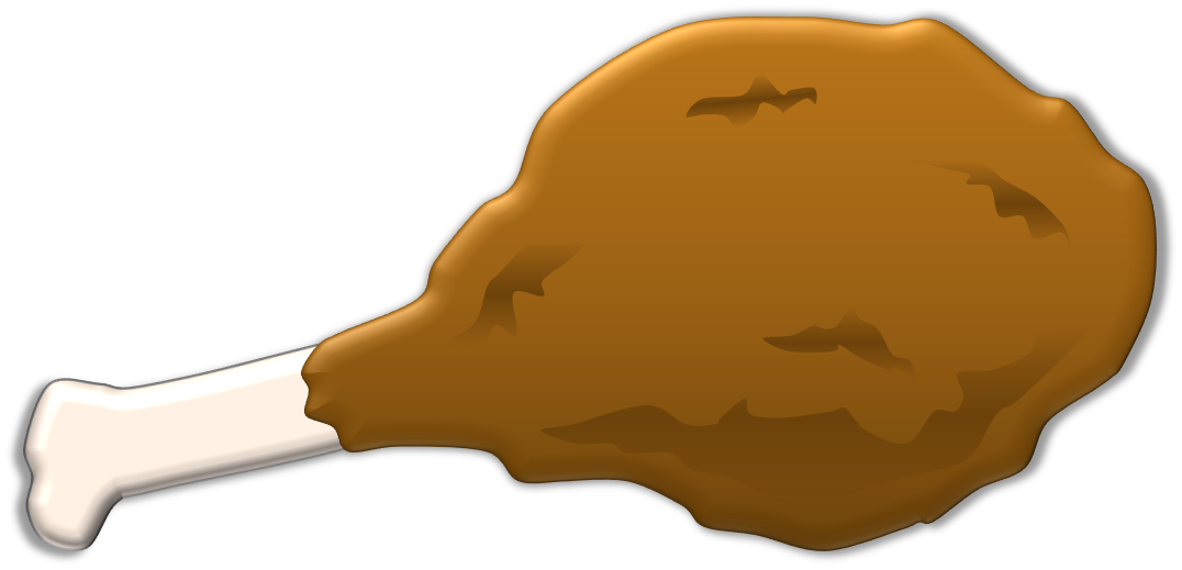 fried chicken leg images clkerm vector clip #15550