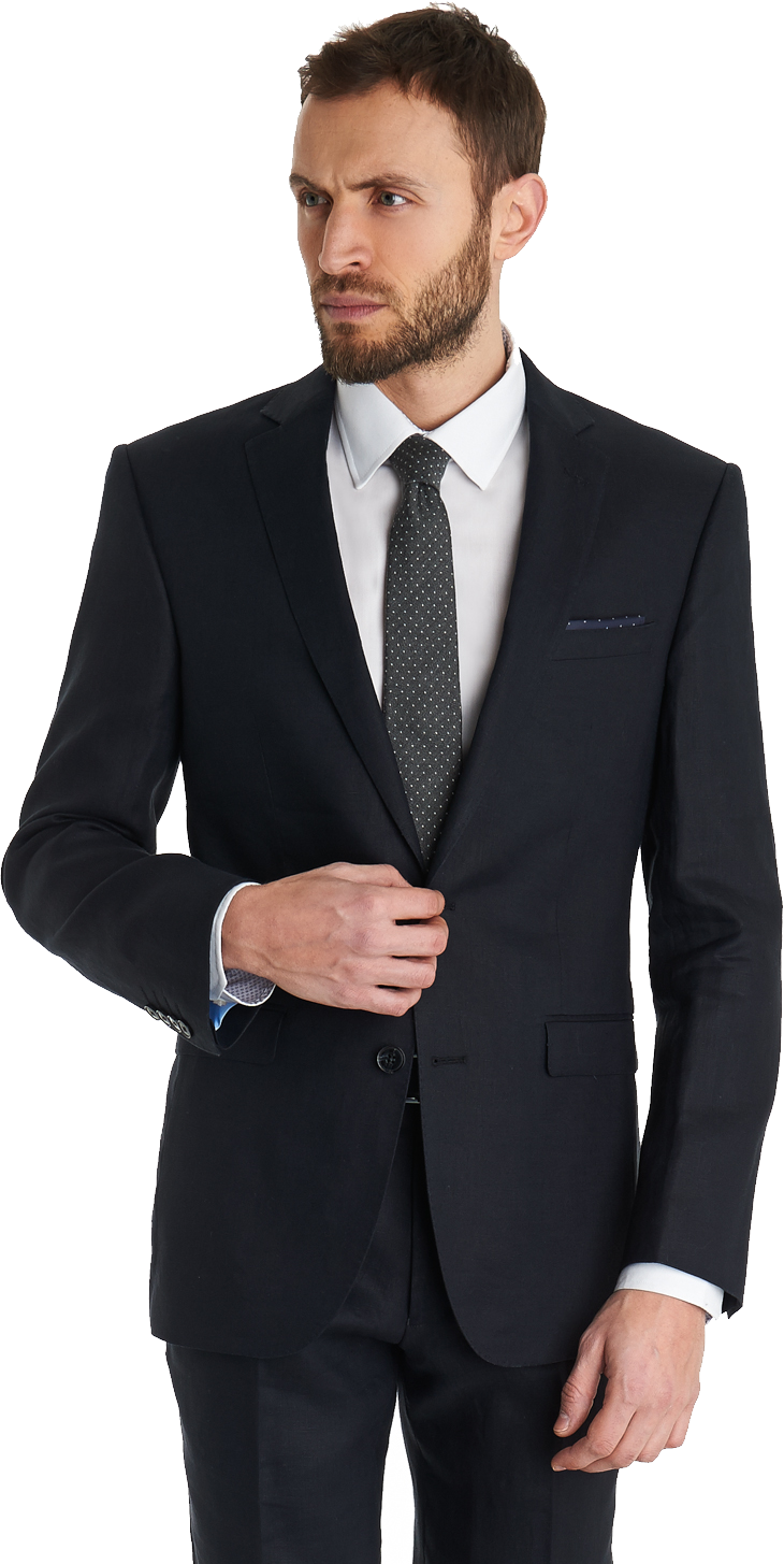 garments, black suit for men png image #17669