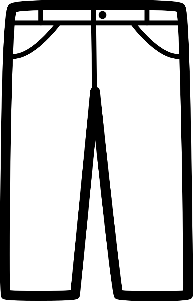 clothing black jean symbol for men icon #17615