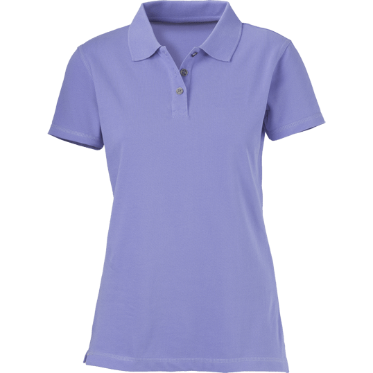 plain powder blue women polo shirt cutton garments #17745