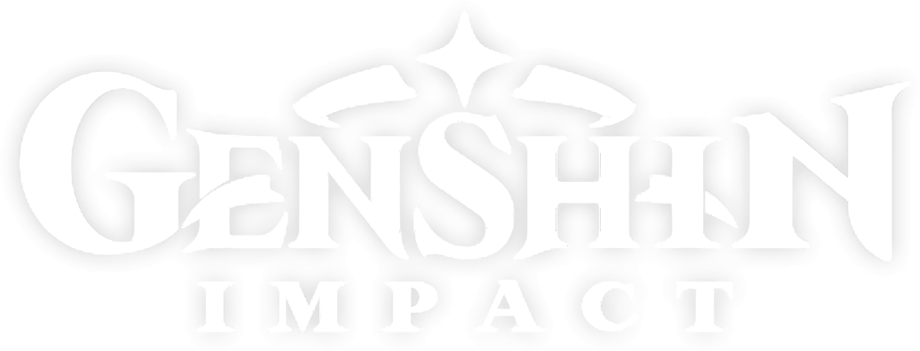 genshin impact white hd logo transparent images #42372