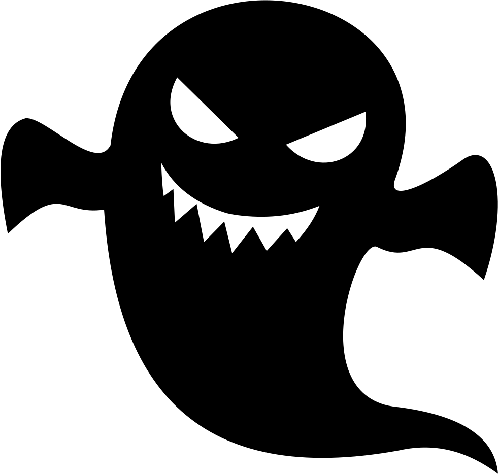 creepy ghost svg png icon download #17951