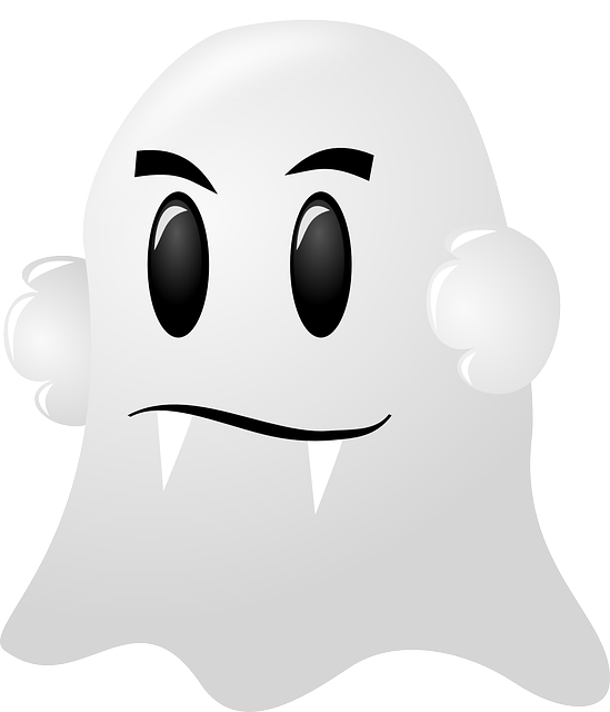 ghost white spooky vector graphic pixabay #17945