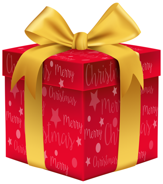 merry christmas red gift png clip art image gallery #11362