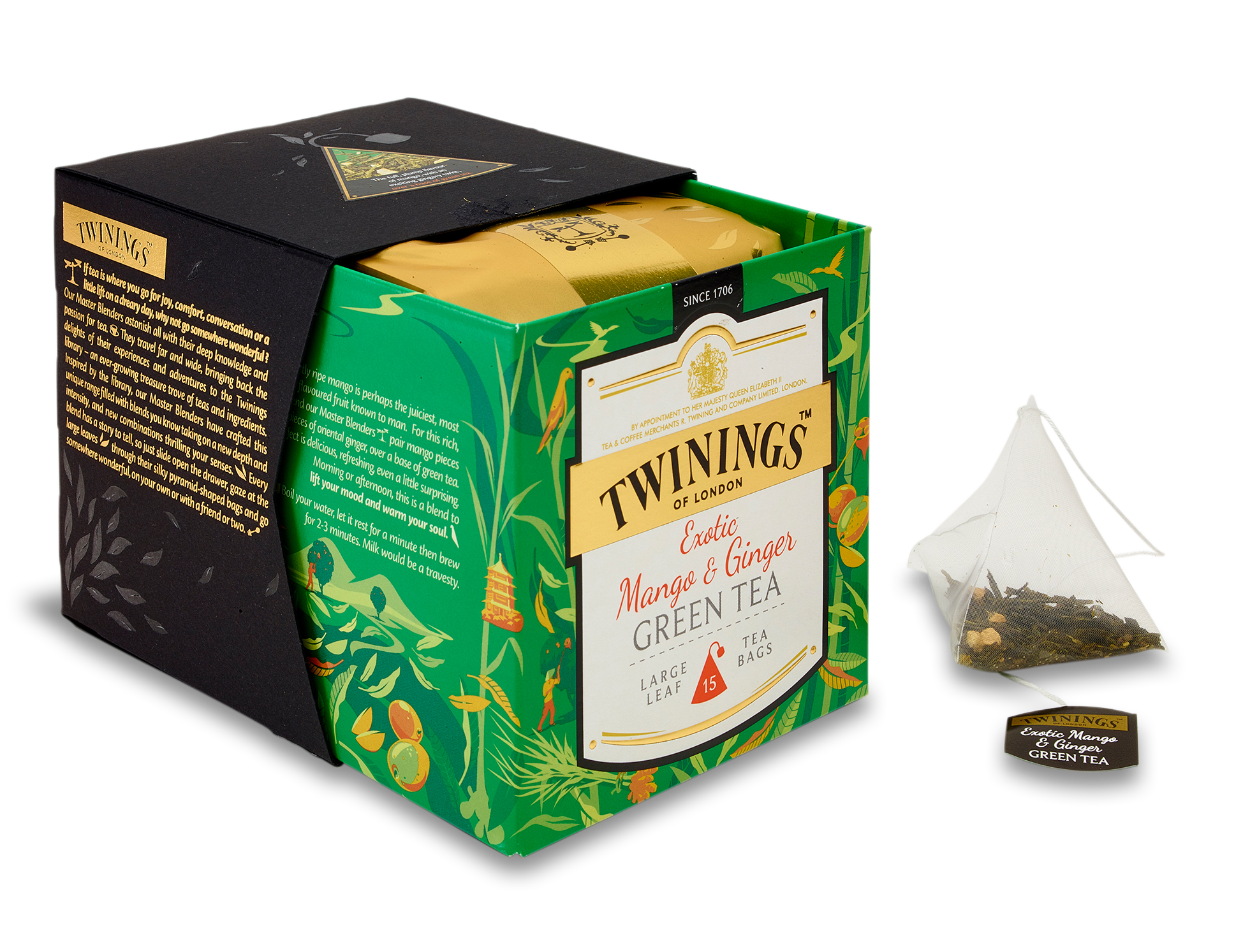 ginger tea, mango ginger green tea #27509