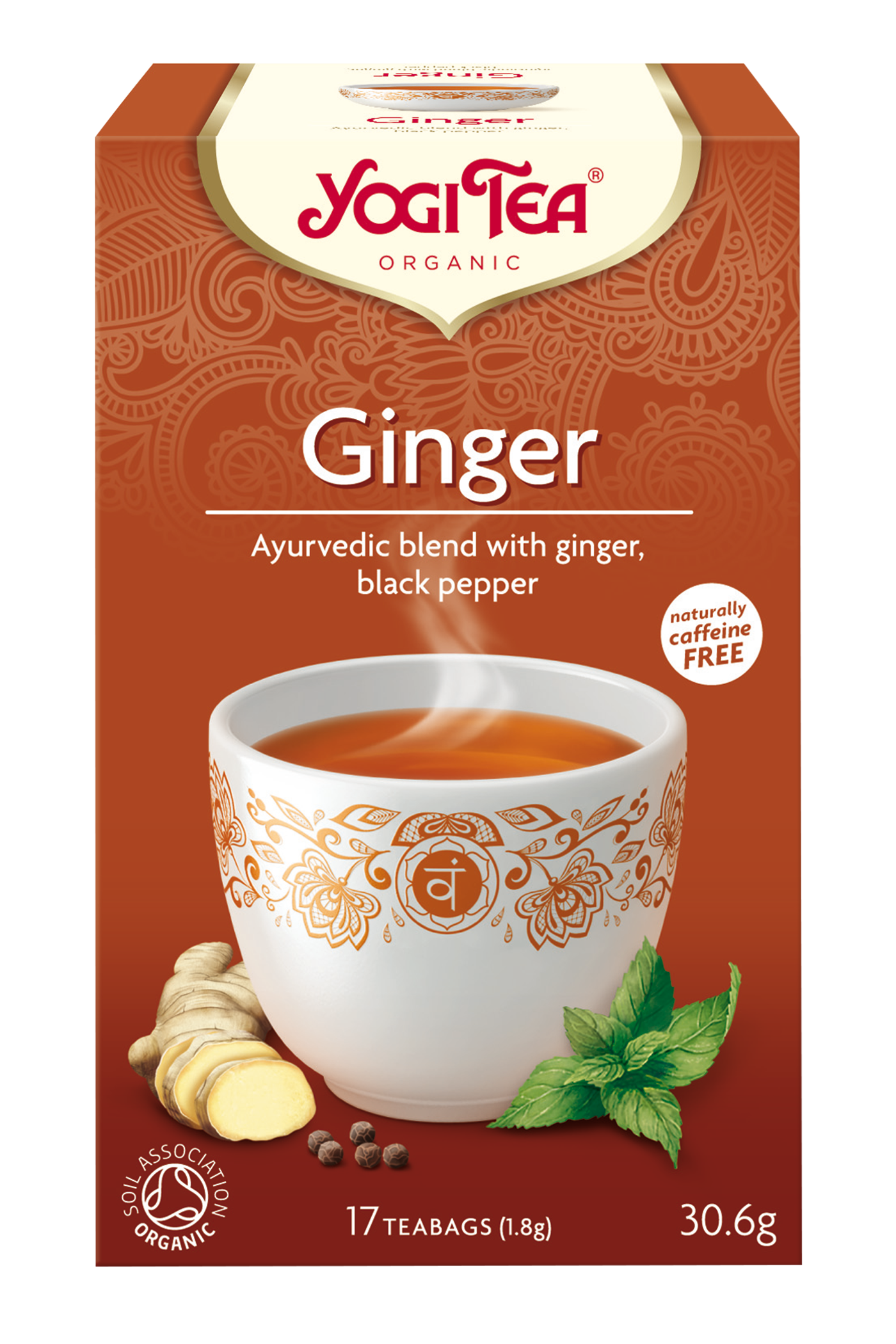 ginger tea, yogi tea ginger fruity spicy clear #27507