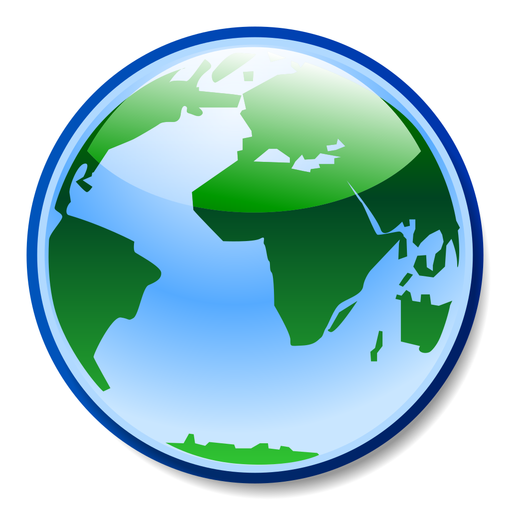 transparent gnome globe world icon download #13333