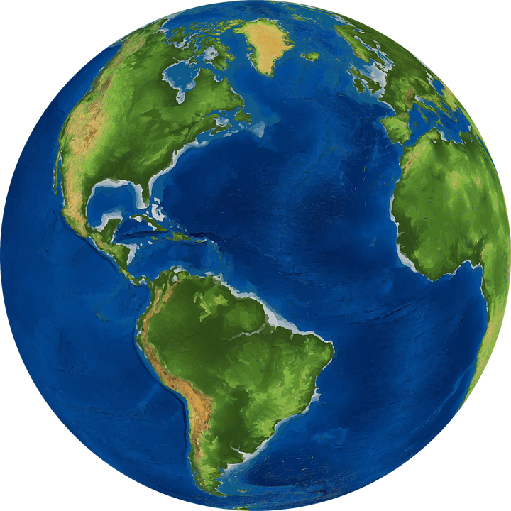 globe, world earth planet vector graphic pixabay #13389