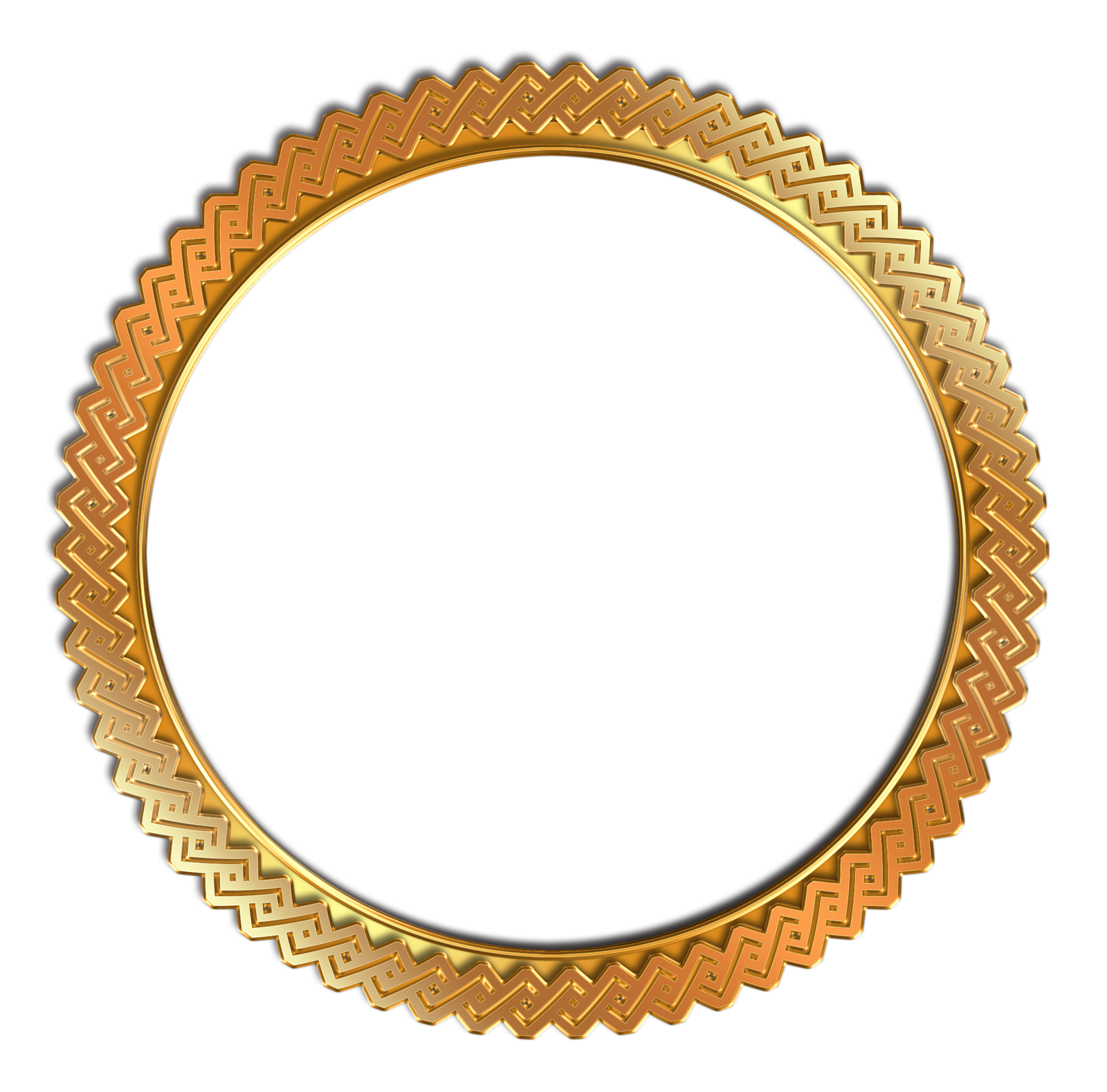 circle vintage photo frame png transparent gold #24188